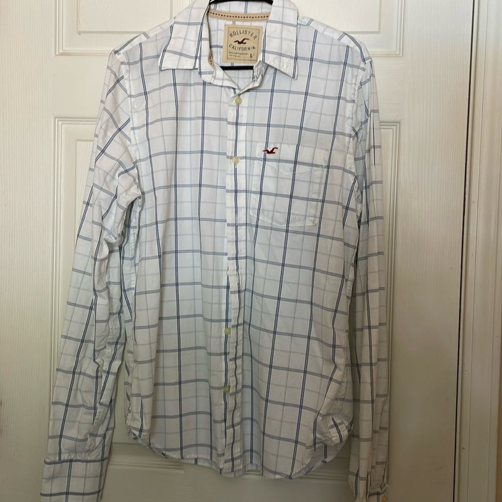 Hollister men’s large button down long sleeve shirt